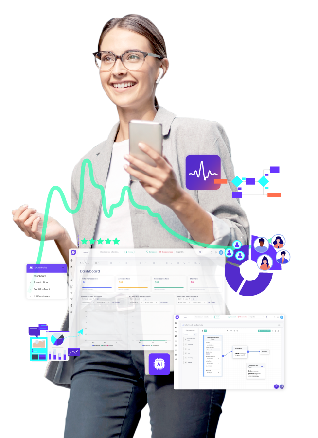 Dashboard de cobranza en la plataforma Raptor Data Pulse
